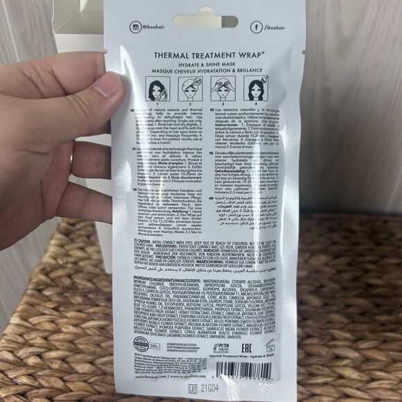 NIB ikoo Infusions Thermal Treatment Wrap Hydrate & Shine Mask, 2 Boxes (10 ct) - Picture 7 of 7
